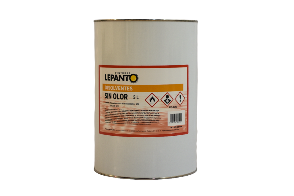 DISOLVENTE SIN OLOR 5 L.