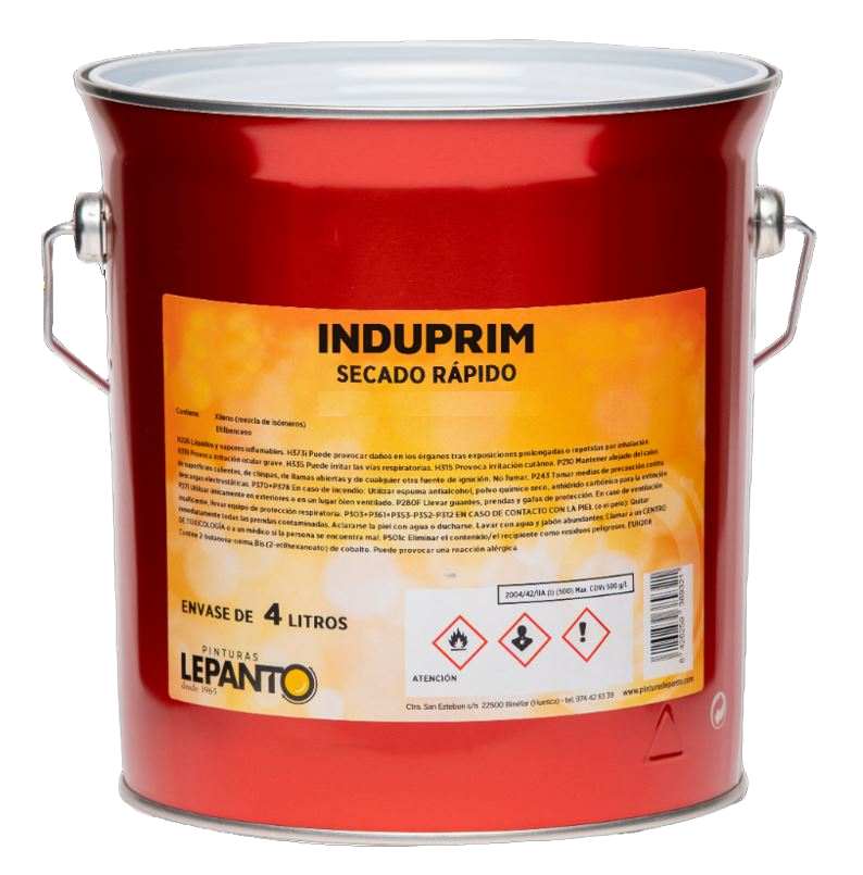 INDUPRIM- IND IMPR ROJO OXIDO 4 L