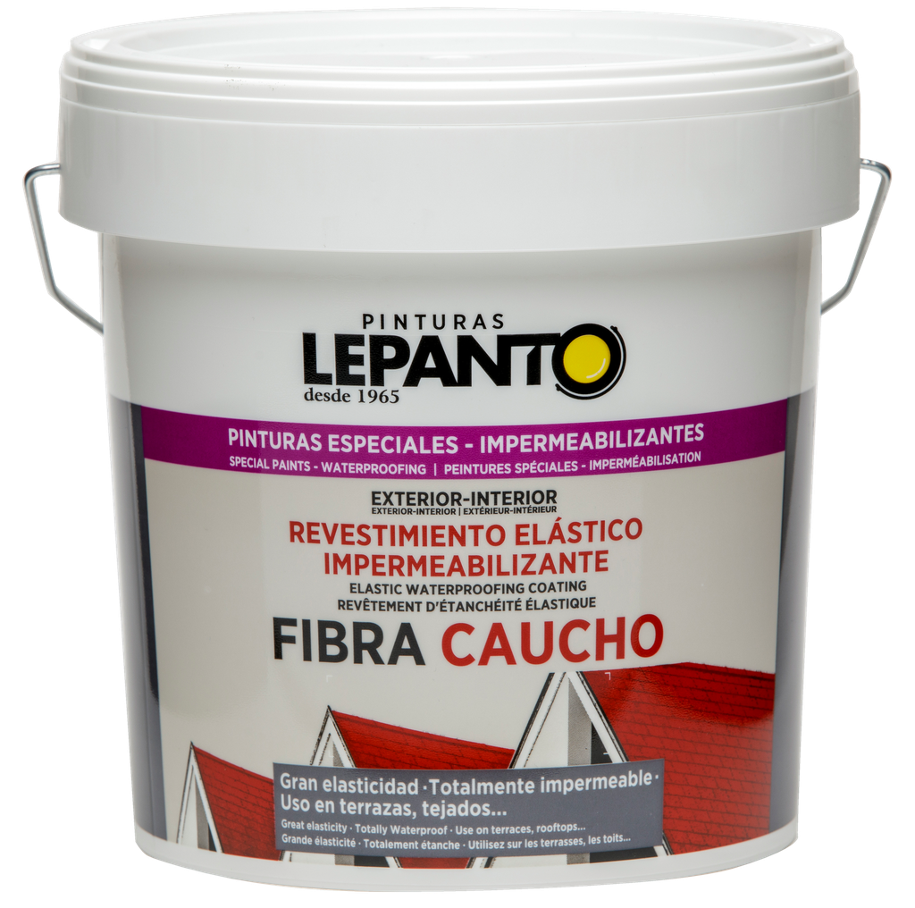 PINTURA FIBRA C. ROJO INGLES 4 L