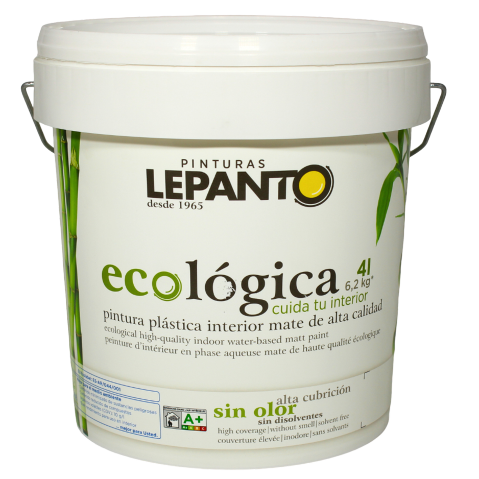 BOTE ECOLOGICA INTERIOR BLANCA 4 L