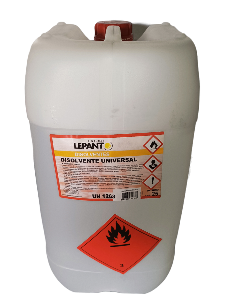 DISOLVENTE UNIVERSAL 25 L.