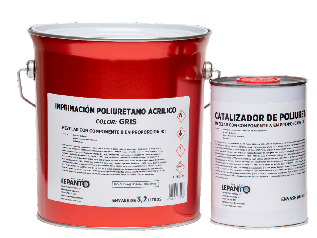 IMPCION POLIUR ACRIL GRIS (2C) 4 L