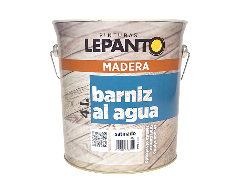 BARNIZ AL AGUA SATINADO 4 LT