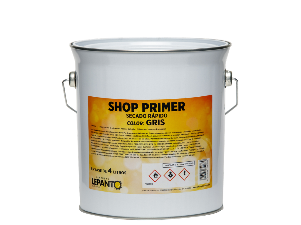 SHOP-PRIMER GRIS 4L