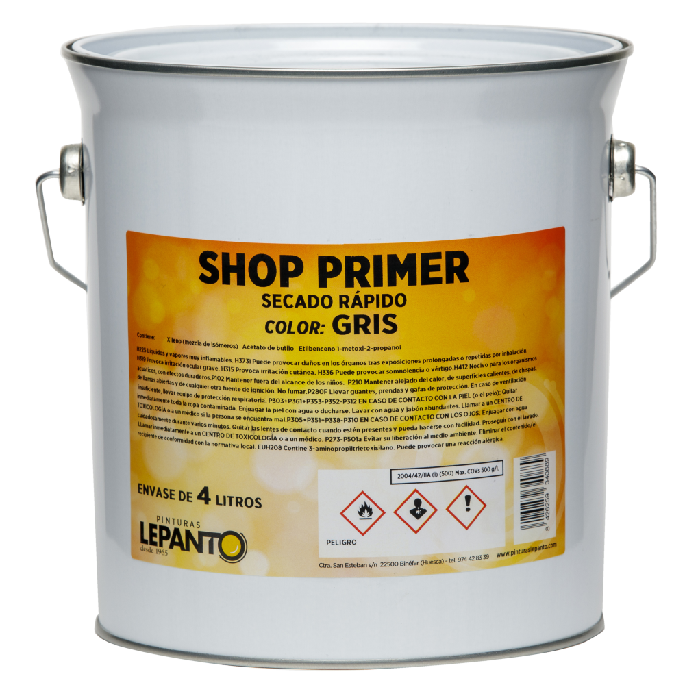 SHOP-PRIMER GRIS 16 L